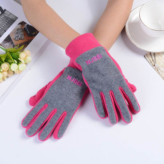 Warm Polar Fleece Gloves - Stylish & Thick for Winter Riding - Buy Center US