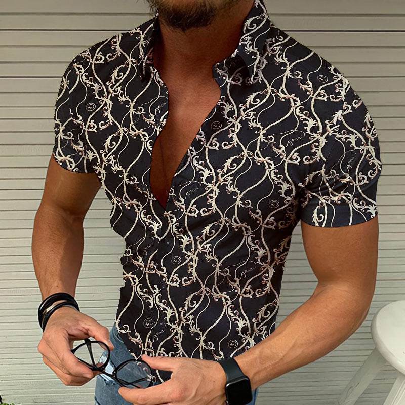 Men's Casual Summer 3D Printed Shirt - Cool Slim Fit Beach Top - Buy Center US