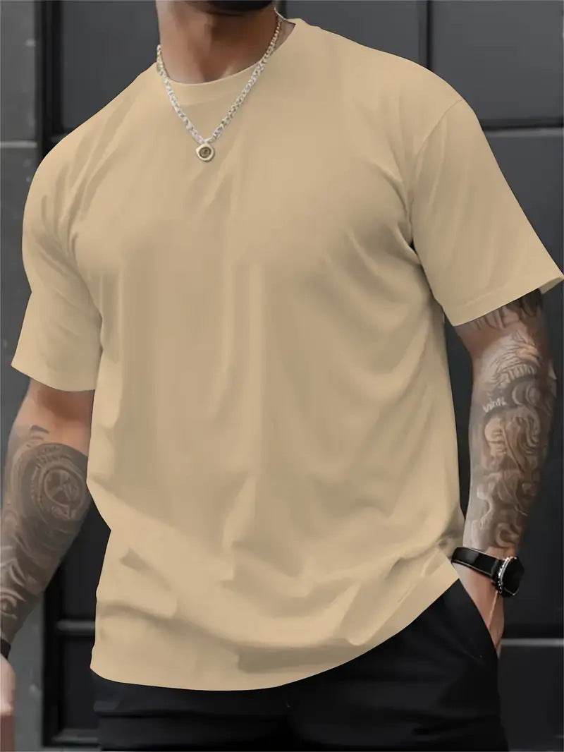 3D Printed Short Sleeve T-Shirt - Stylish Round Neck in Multiple Colors - Buy Center US