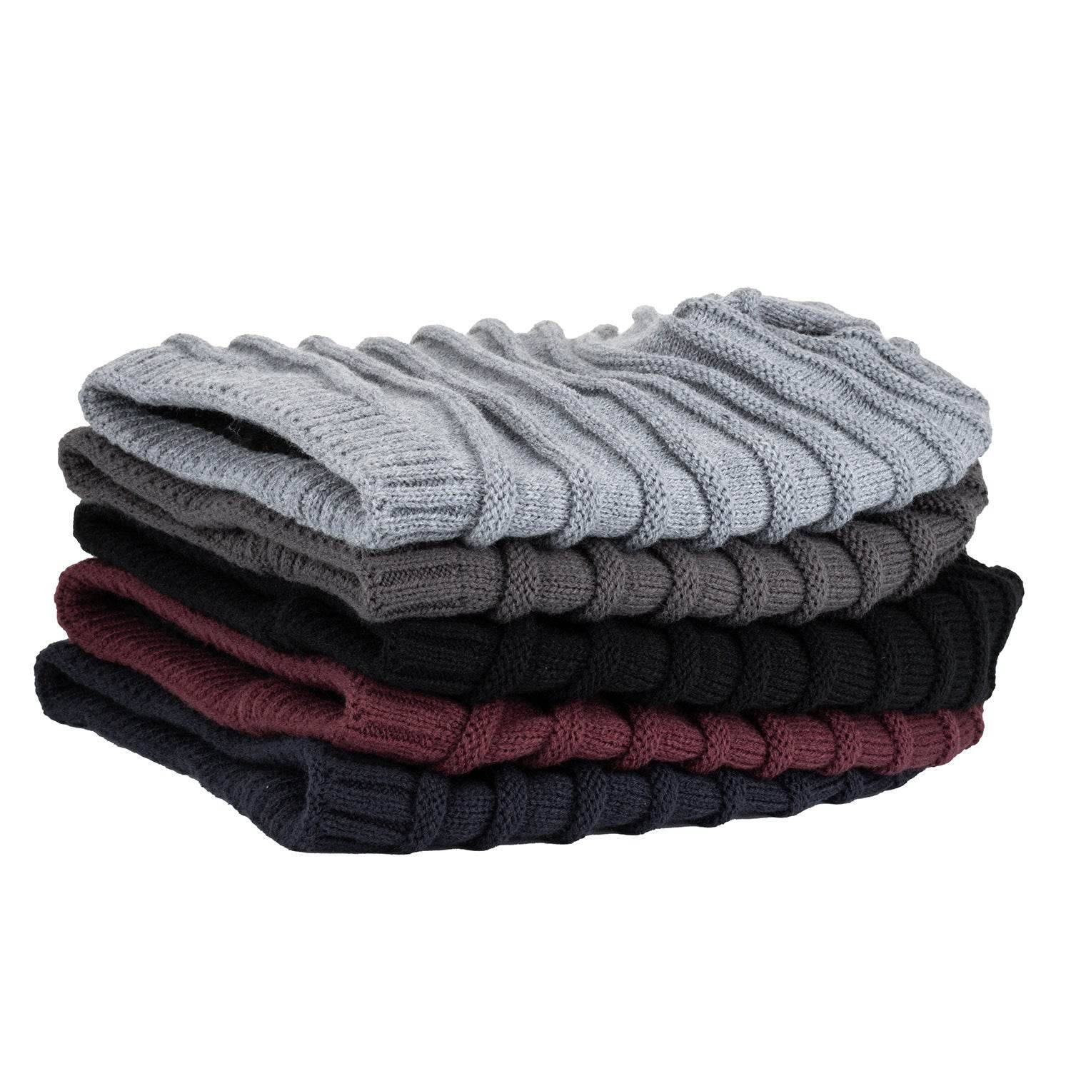 Buycenter Men's Warm Wool Knit Sweater Hat - Outdoor Ear Guards - Buy Center US