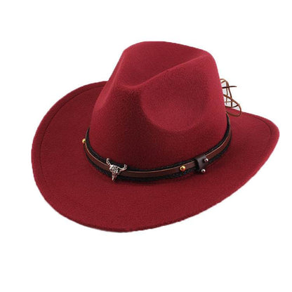Woolen Cowboy Hat for Men & Women - Adjustable Ethnic Style Summer Accessory - Buy Center US