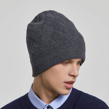 Buycenter Men's Fleece Knitted Hat - Warm Adjustable Winter Accessory - Buy Center US