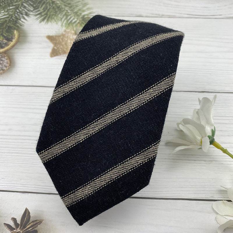 Buycenter Knitted Cotton Bow Tie - Striped Design for Schools - Buy Center US