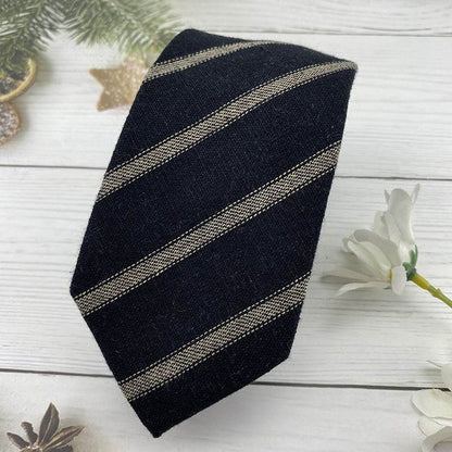 Buycenter Knitted Cotton Bow Tie - Striped Design for Schools - Buy Center US