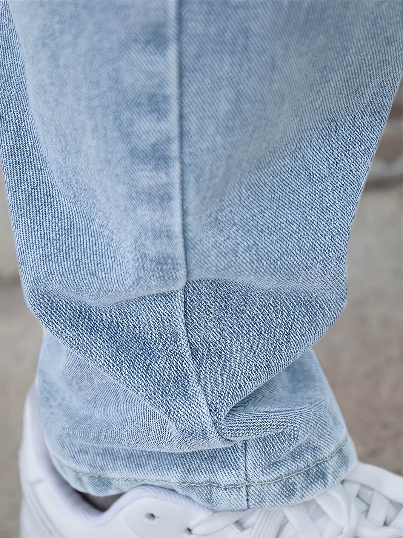 Loose Fit Men's Jeans - Cotton Blend, All-Season Basics for Adults - Buy Center US