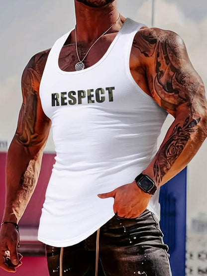 MBD Men's Eiffel Tower Graphic Tank Top - Slim Fit, Breathable Gym Vest - Buy Center US