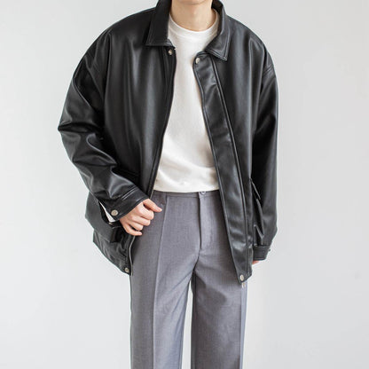 Buycenter Black Chic Leather Jacket for Men - Trendy & Stylish Look - Buy Center US