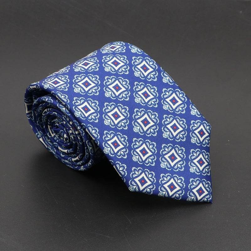 Buycenter Super Soft Silk Ties - 75mm Bohemian Necktie for Men - Buy Center US