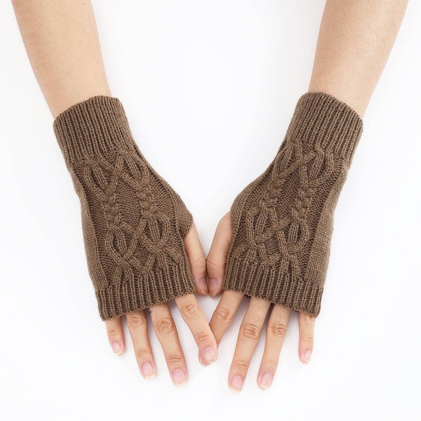 Cute Knitted Half Gloves for Women & Men - Touch Screen, Warm, Stylish - Buy Center US