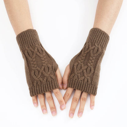Cute Knitted Half Gloves for Women & Men - Touch Screen, Warm, Stylish - Buy Center US