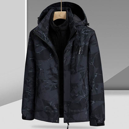 Buycenter 3-in-1 Camouflage Coat - Waterproof & Warm for Outdoor Activities - Buy Center US