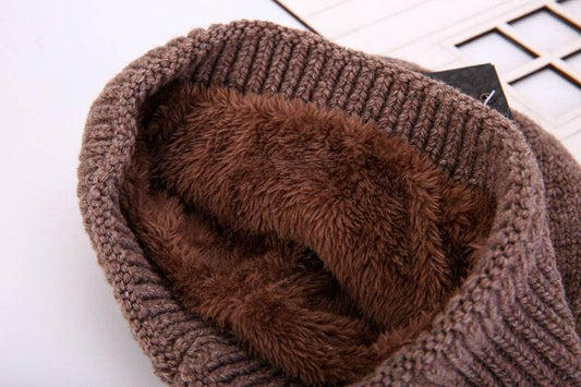 Buycenter Plus Men's Wool Hat - Thick Double Layer for Winter Comfort - Buy Center US