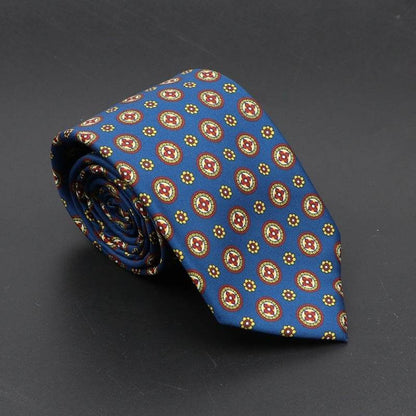 Buycenter Super Soft Silk Ties - 75mm Bohemian Necktie for Men - Buy Center US