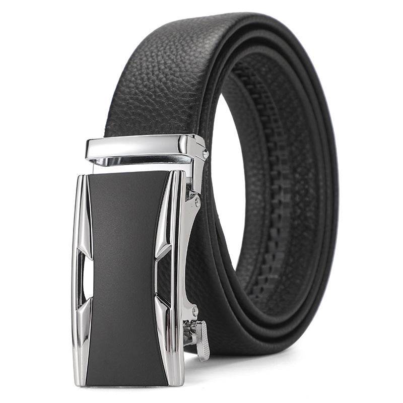 Buycenter Genuine Leather Automatic Belt for Boys - Stylish & Durable Design - Buy Center US