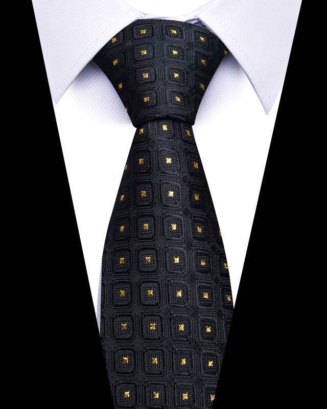 Buycenter 8cm Striped Tie - High-Quality Polyester for Professional Styling - Buy Center US