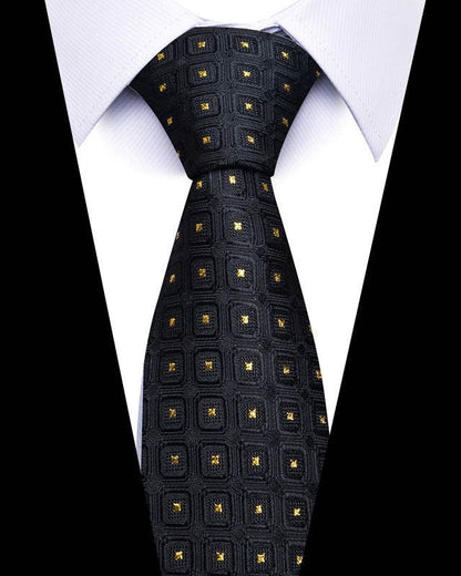 Buycenter 8cm Striped Tie - High-Quality Polyester for Professional Styling - Buy Center US