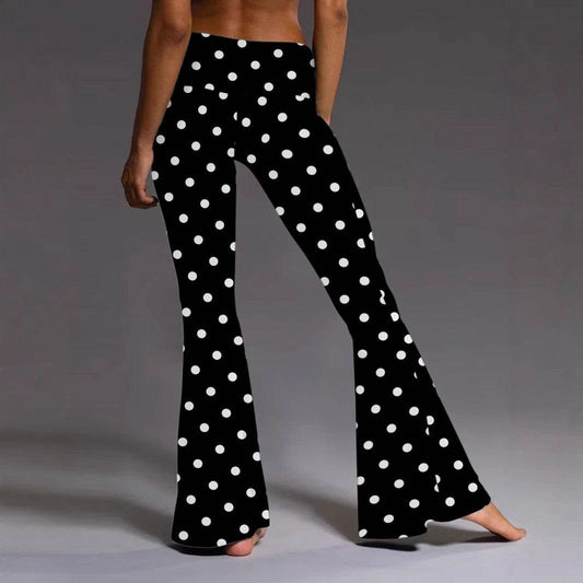 Low Waist Printed Bootcut Trousers - Stylish Urban Fashion, Sizes S-XXL - Buy Center US
