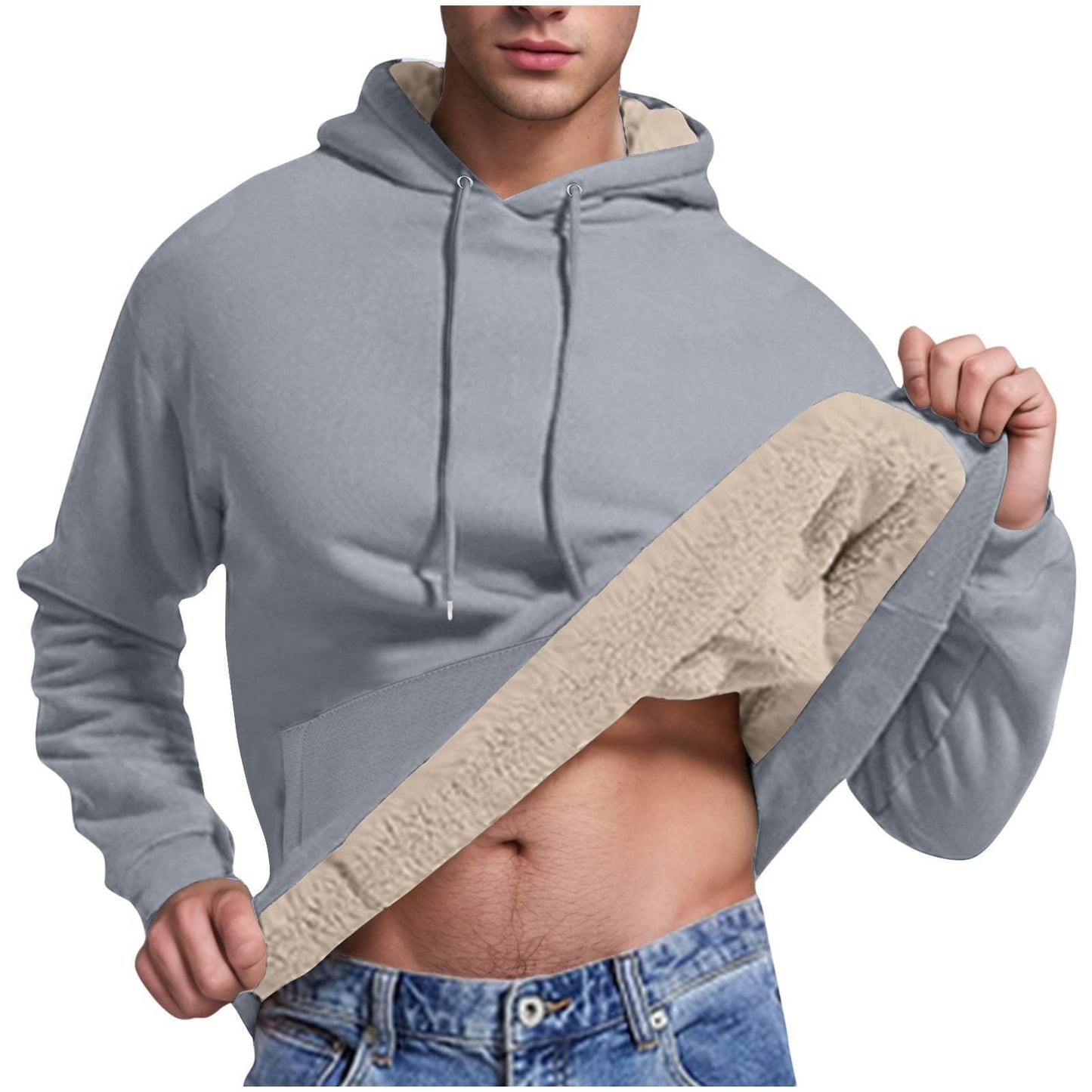 Buycenter Casual Cashmere Hoodie Cardigan - Slim Fit, Long Sleeve, 10 Colors - Buy Center US