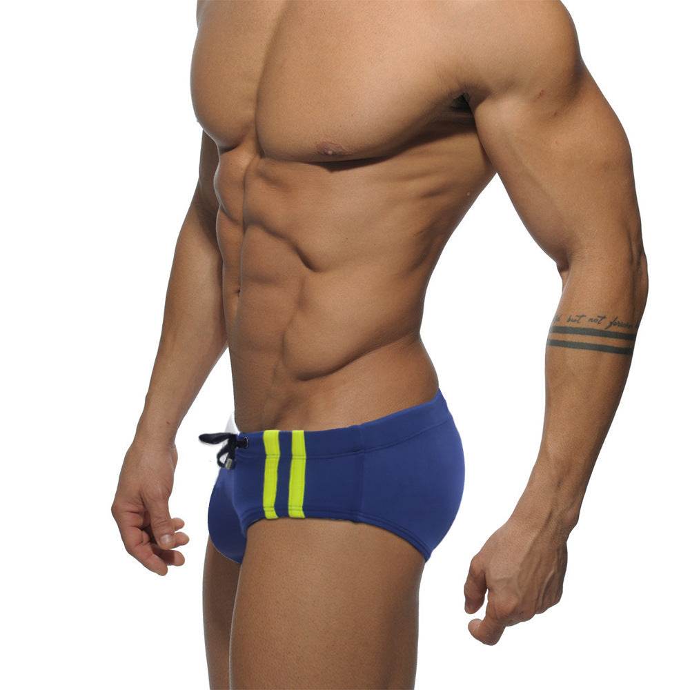 Buycenter Men's Swim Briefs - Color Matching, Close-Fitting Stylish Shorts - Buy Center US