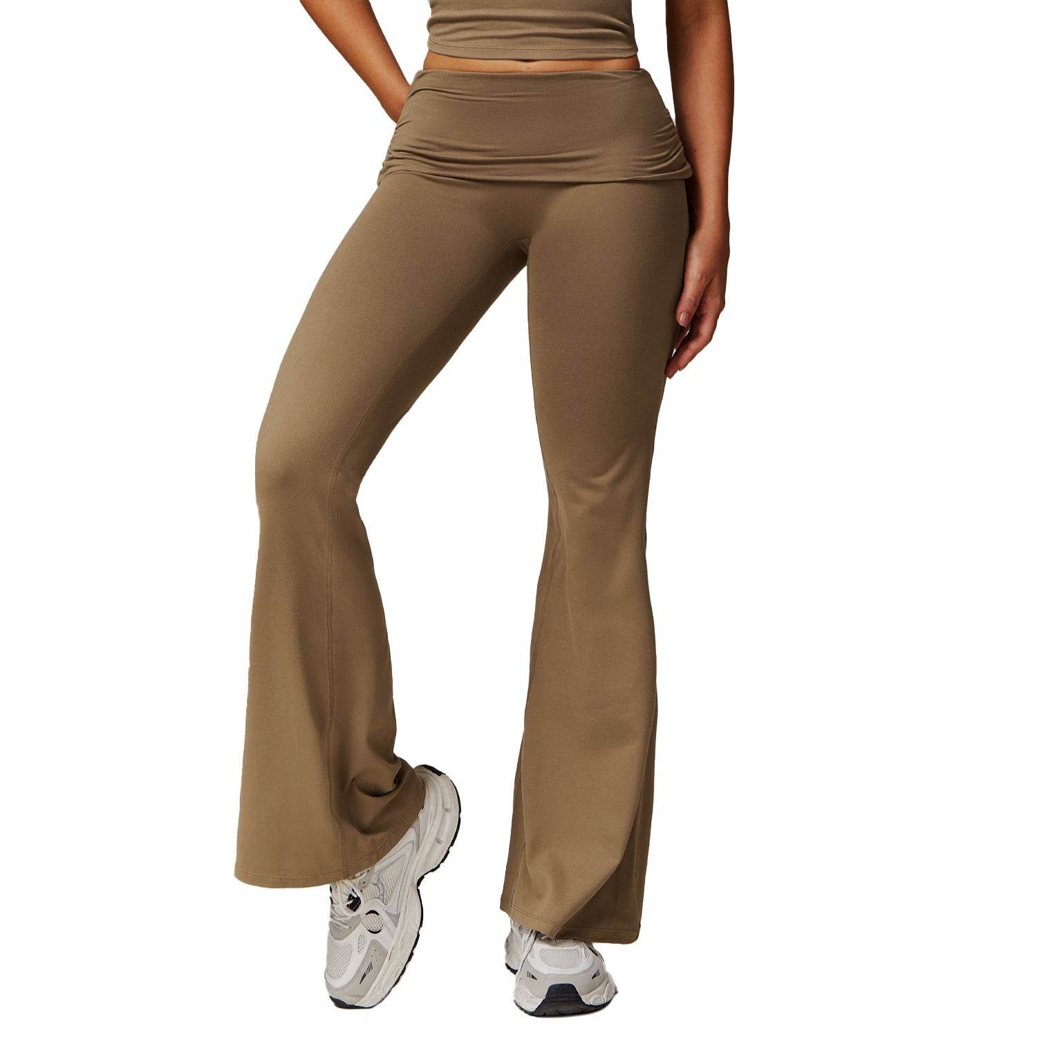 Women's High Waist Bell-Bottom Yoga Pants - Versatile Sports & Fitness Wear - Buy Center US