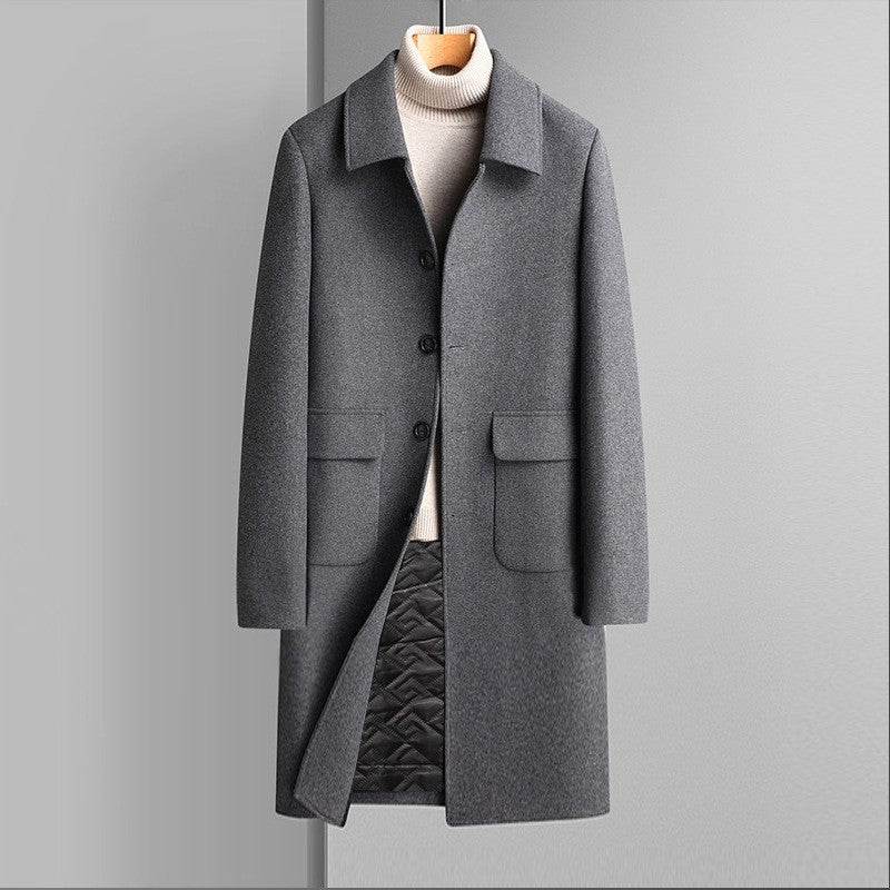Buycenter Korean Style Wool Coat - Thickened Velvet for Winter Warmth - Buy Center US