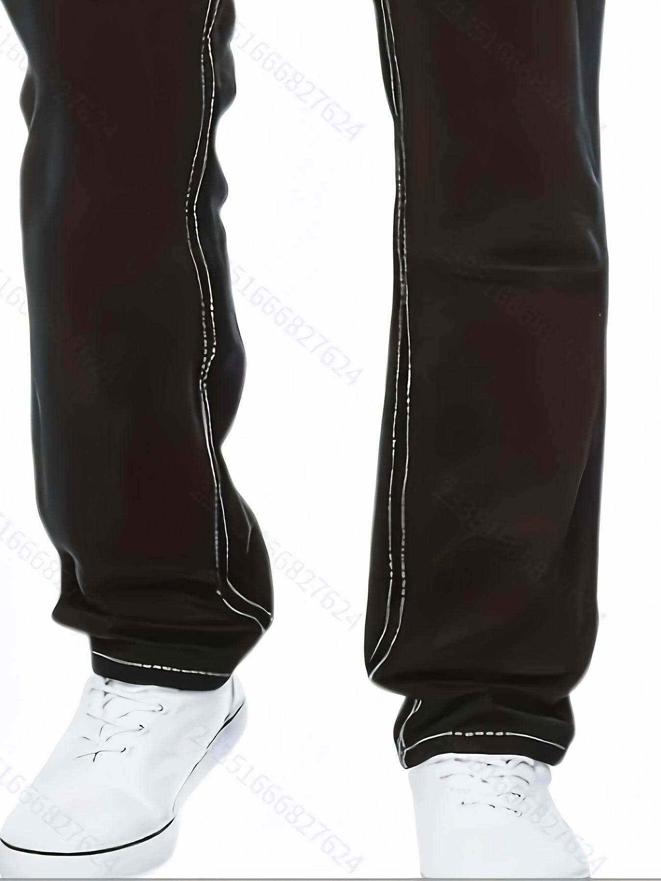 Men’s All-Season Solid Color Washed Denim Jeans - Slight Stretch Fit - Buy Center US