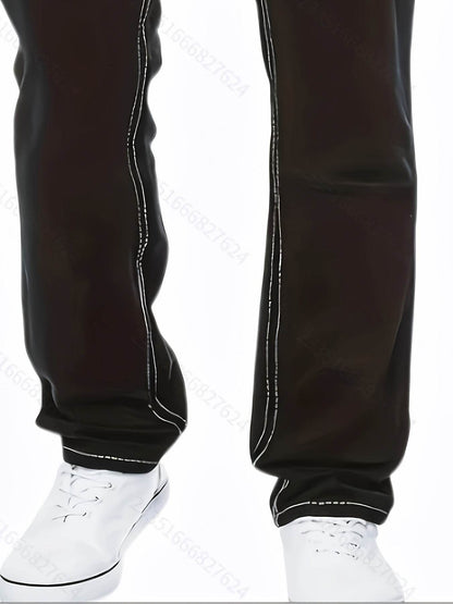 Men’s All-Season Solid Color Washed Denim Jeans - Slight Stretch Fit - Buy Center US