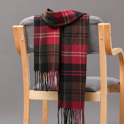 Buycenter British Plaid Cashmere Tassel Scarf for Couples & Kids - Buy Center US