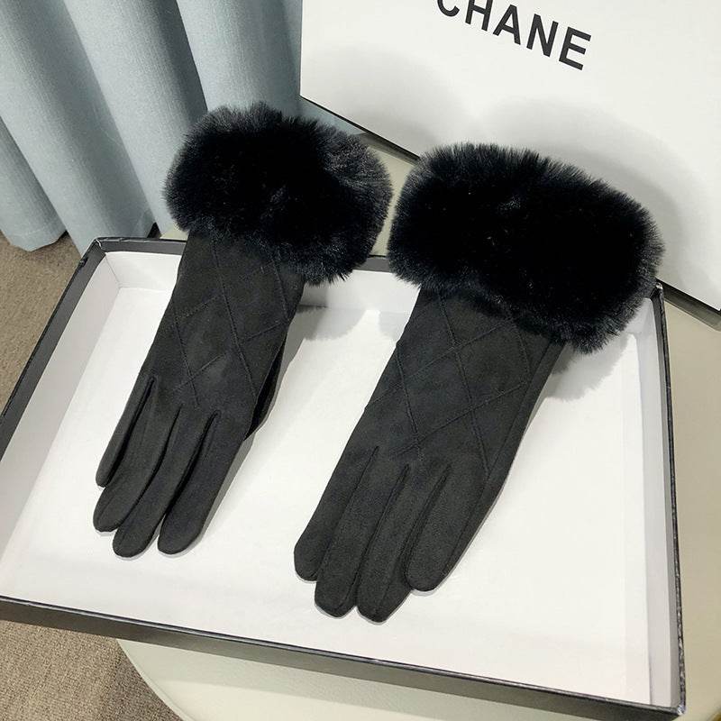 Warm Fleece Lined Touch Screen Gloves - Outdoor Cold-Proof Protection - Buy Center US