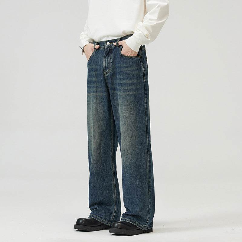 Buycenter Vintage Wide-Leg Pants for Men and Women - Washed-Out Style - Buy Center US