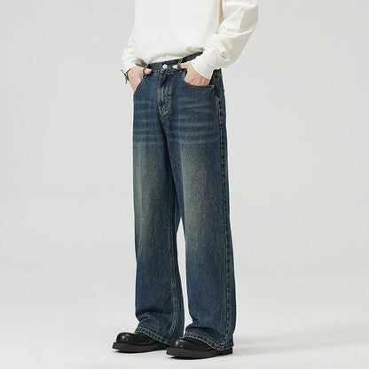 Buycenter Vintage Wide-Leg Pants for Men and Women - Washed-Out Style - Buy Center US
