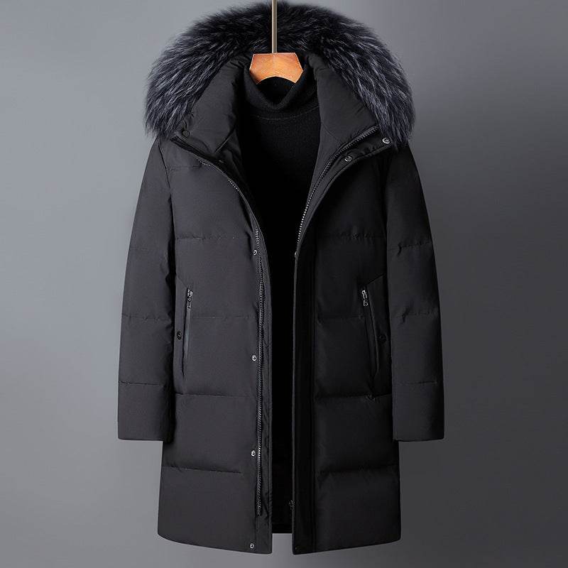Buycenter Fur Collar Down Jacket - Thick and Warm, Cold-Resistant Style - Buy Center US