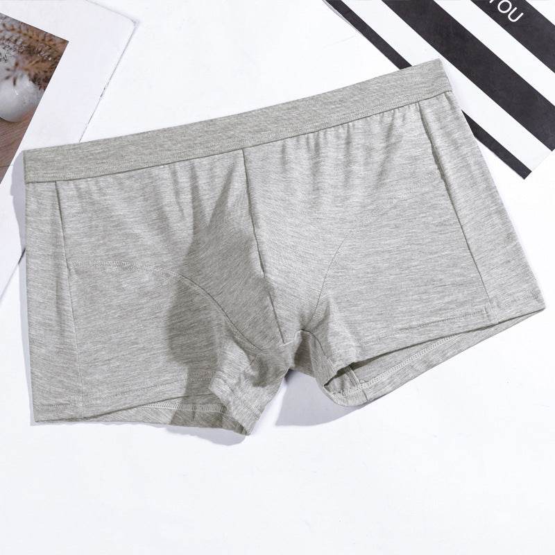 Buycenter Men's Modal Boxers - Breathable Solid Color Underwear - Buy Center US