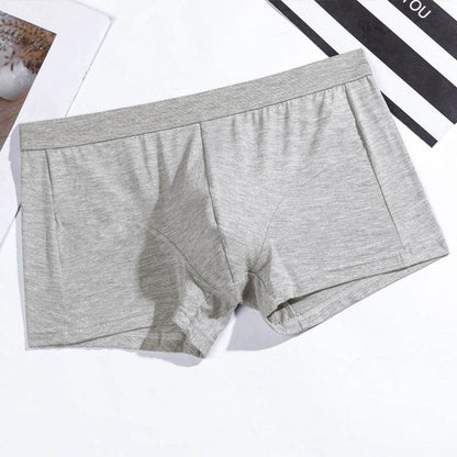 Buycenter Men's Modal Boxers - Breathable Solid Color Underwear - Buy Center US