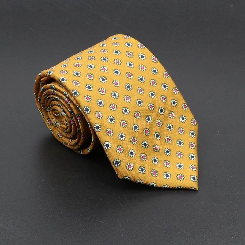 Buycenter Super Soft Silk Ties - 75mm Bohemian Necktie for Men - Buy Center US