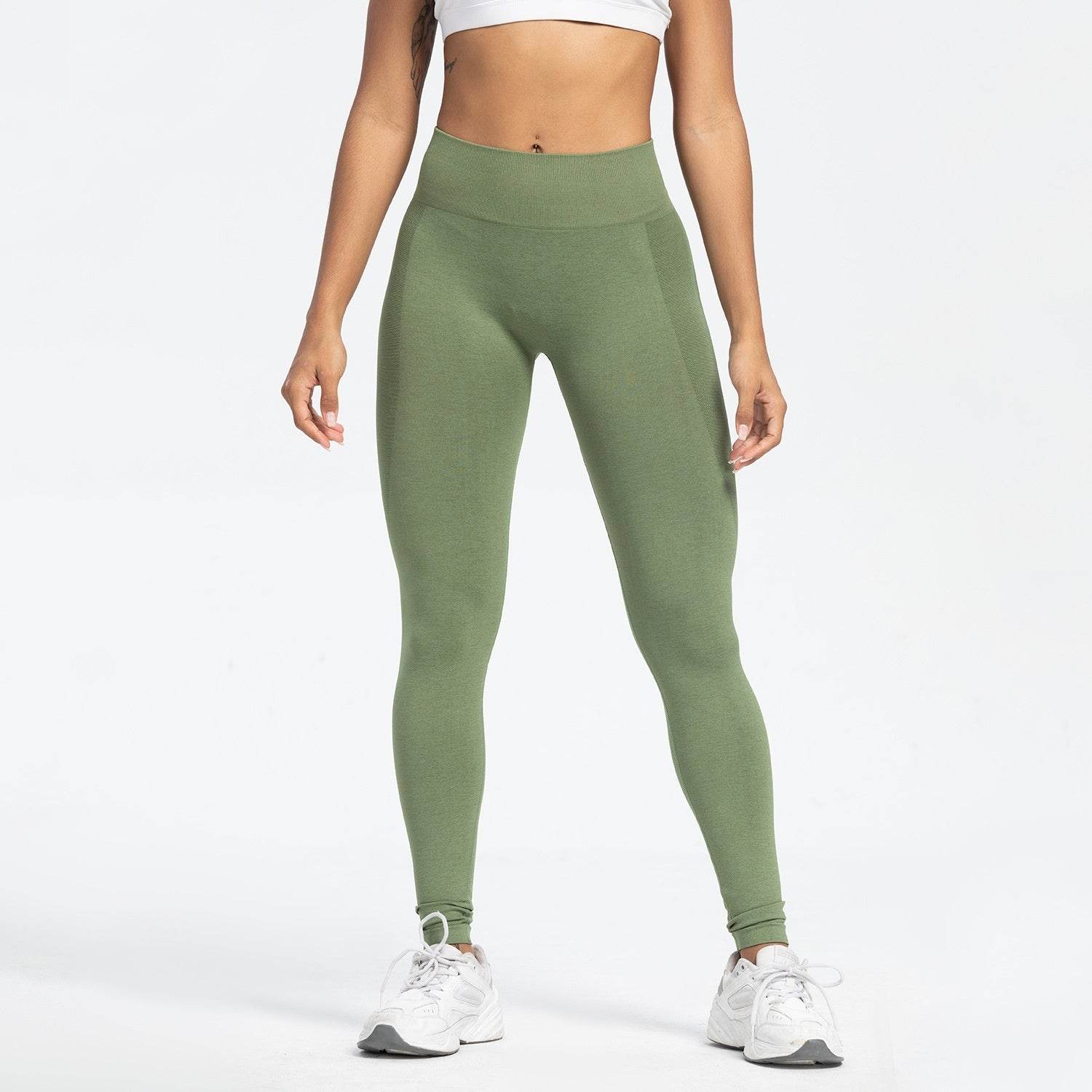 Women's High Waist Yoga Pants - Seamless Fitness Pants in Various Colors - Buy Center US