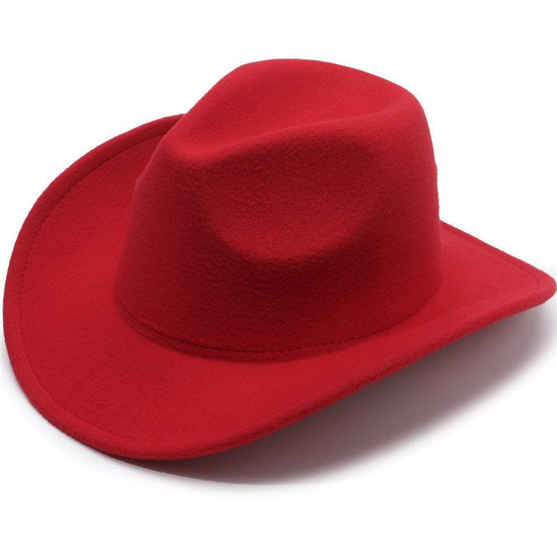 Woolen Cowboy Hat for Men & Women - Adjustable Ethnic Style Summer Accessory - Buy Center US