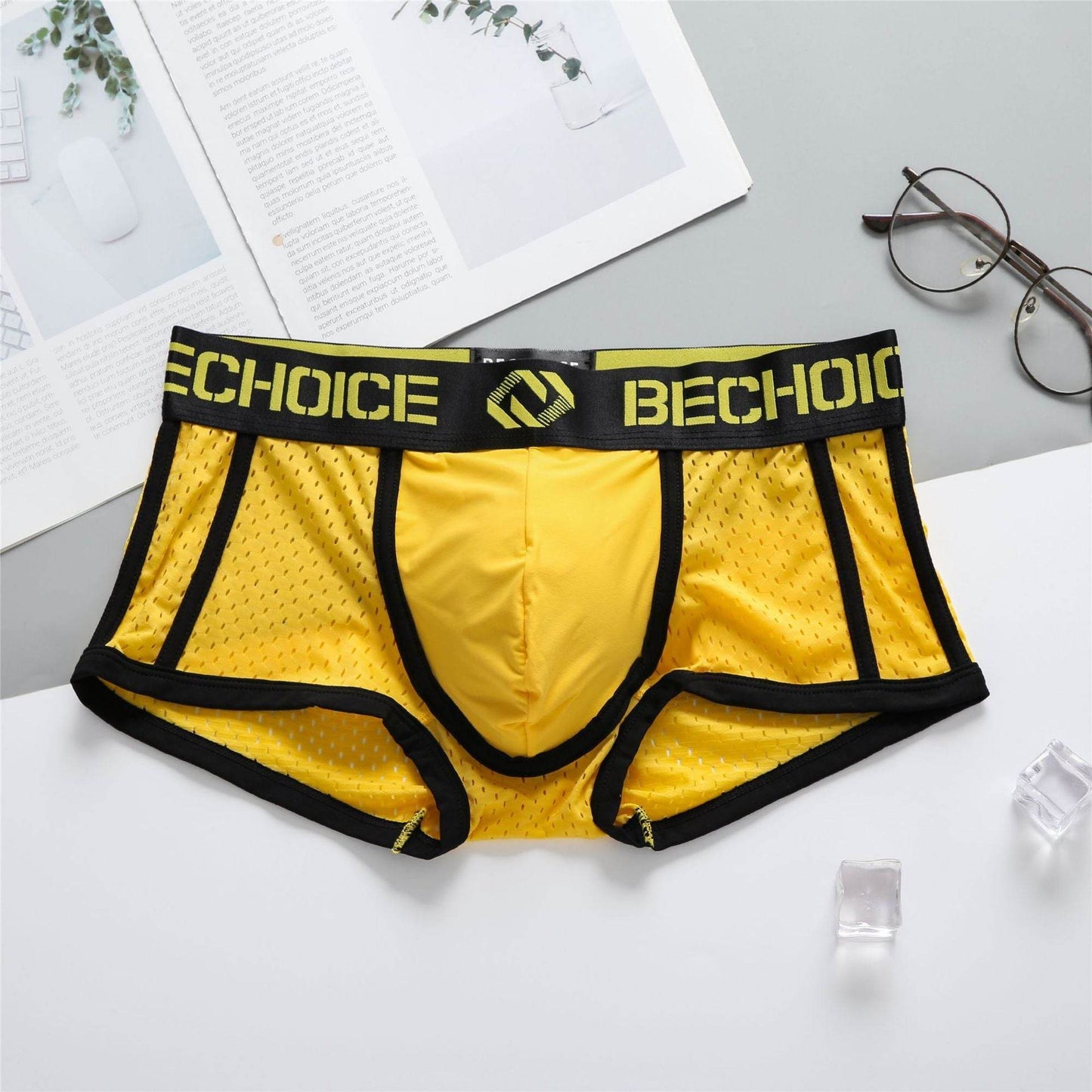 Buycenter Low Waist Mesh Underwear - Breathable Comfortable Boxers for Men - Buy Center US