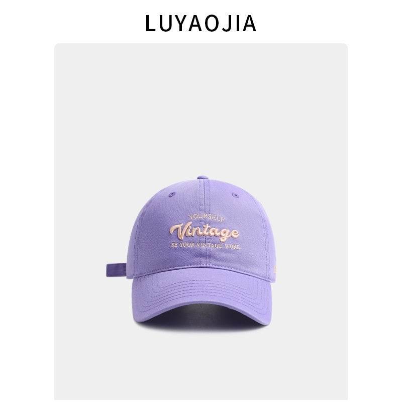Casual Letter Embroidery Baseball Hat for Men - Vintage Cotton Styles - Buy Center US