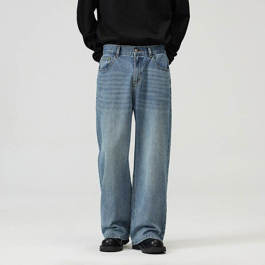 Buycenter Vintage Wide-Leg Pants for Men and Women - Washed-Out Style - Buy Center US