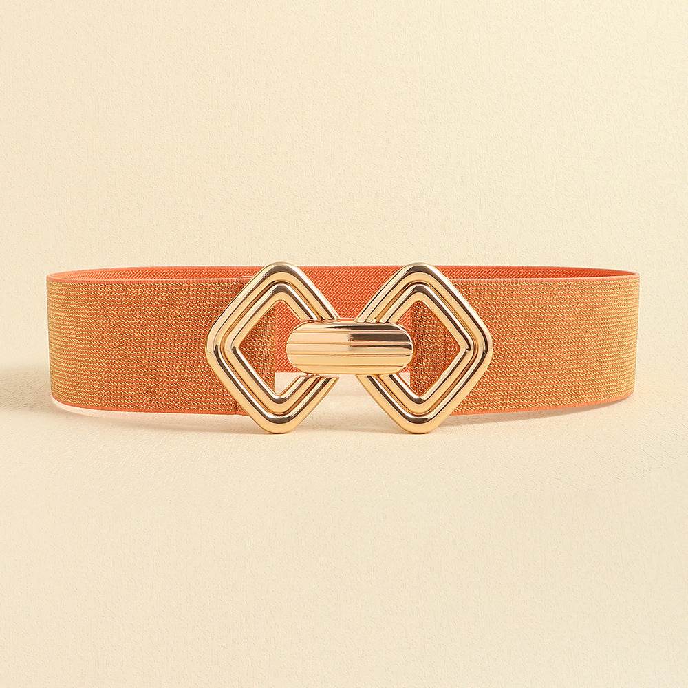 Stylish Wide Waist Elastic Belt for Women - Versatile PU Leather Design - Buy Center US