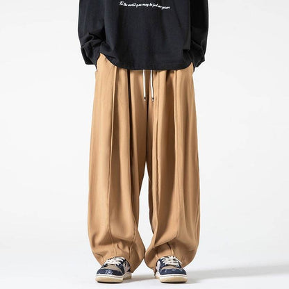 Men's Loose Wide Leg Cargo Bloomers - Solid Color, Multiple Sizes Available - Buy Center US