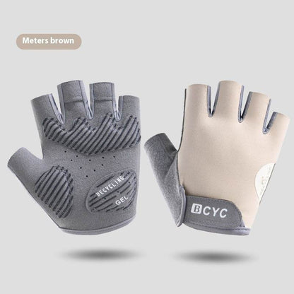 Buycenter Thin Half Finger Anti-Slip Exercise Gloves - Quick Drying, Sun Protection - Buy Center US
