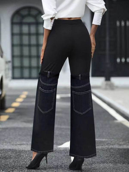 Fashion Slim Knit Denim Pants - High Elasticity & Stylish Stitching - Buy Center US