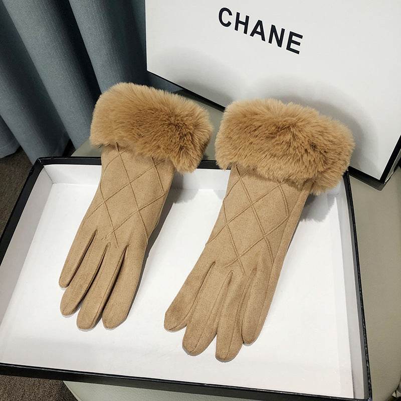 Warm Fleece Lined Touch Screen Gloves - Outdoor Cold-Proof Protection - Buy Center US