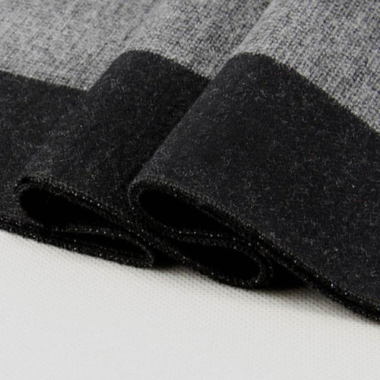 Buycenter Men's Knitted Plaid Scarf - Warm Jacquard Design for Winter - Buy Center US