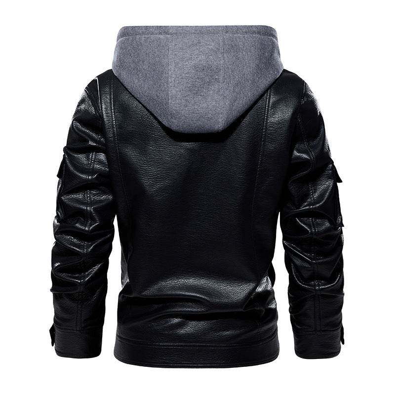 Buycenter Men's Leather Coat - Fashionable Warm Jacket for Winter - Buy Center US