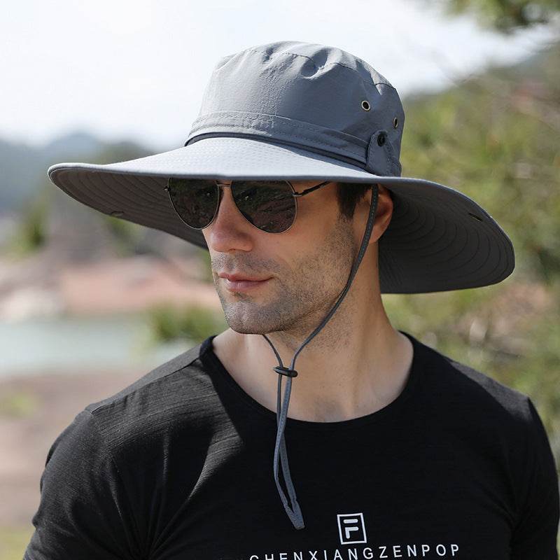 Men's Waterproof Quick-Drying Fisherman Hat - Big Brim for Hiking - Buy Center US