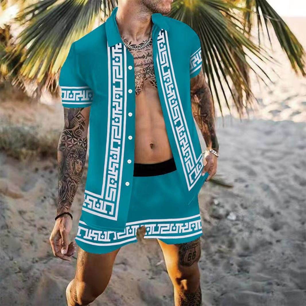 Buycenter Men's Multicolor Casual Shirt - Beach Suit for Summer Fun - Buy Center US