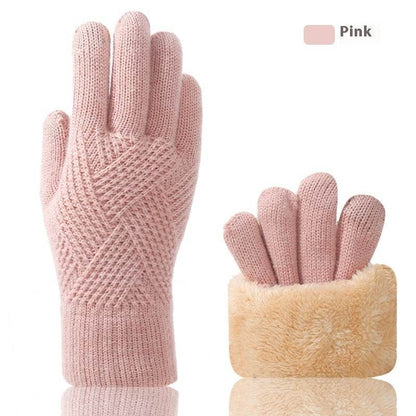 Double Layer Thermal Touch Screen Gloves - Windproof & Fleece-Lined Winter Wear - Buy Center US